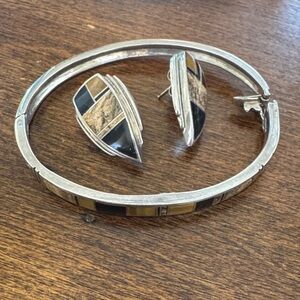 Bangle and earring set
